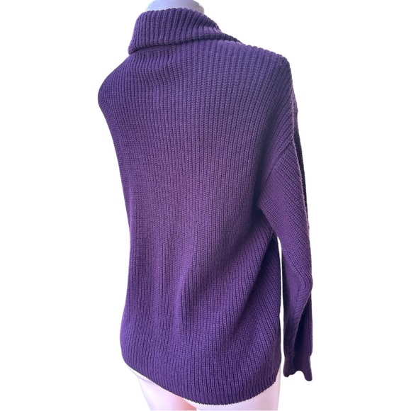 Amazing Vintage John Meyer‎ plum purple snap up sweater - Picture 3 of 10